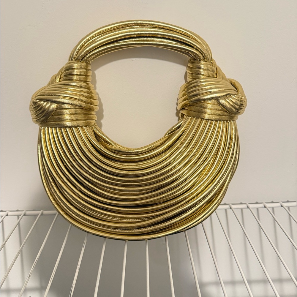 Fashion Nova Gold Textured Handbag